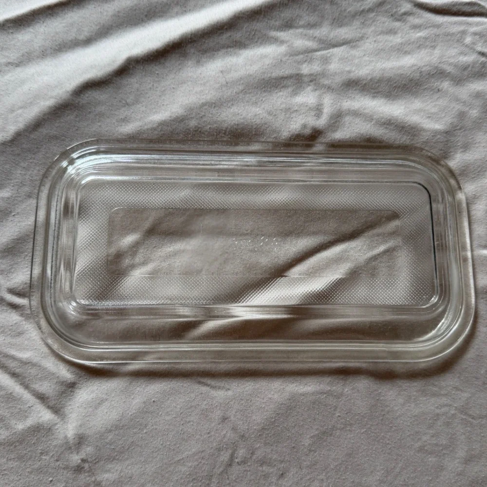 Vintage Fire-King Peach Blossom Milk Glass Refrigerator Dish with Clear Lid!